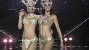 Ingrid Grudke conchero vedette teatro Tendencia con Débora Bello damageinc mujeres