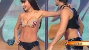 Pampita strip caño escote Bailando 2008 damageinc mujeres