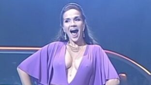 Natalia Oreiro escote y pezones marcados Sábado Bus damageinc mujeres