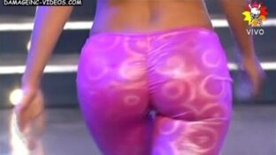 Evangelina Anderson culo calzas rosa Bailando 2011 Cuarteto damageinc bailarinas