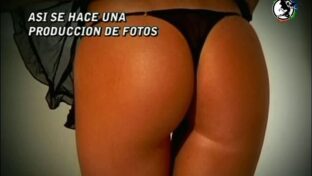 Alejandra Maglietti orto en tanga backstage Electrostars damageinc mujeres