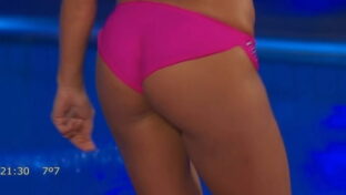 Ximena Capristo culazo tanga rosa Celebrity Splash TV damageinc videos