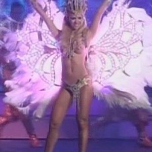 Alejandra Maglietti dressed as a showgirl (hot !)