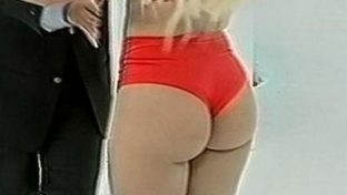 Alejandra Pradon dancing in red bra and panties (bubble butt)