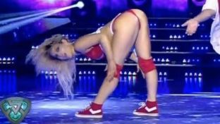 Sofia Macaggi reggaeton en hot shorts damageinc famosas