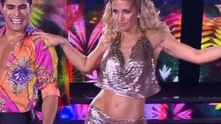 soledad fandiño minifalda y top atigrado en el bailando damageinc videos famosas