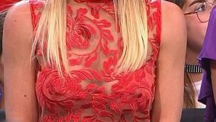 Barby Reali see through dress in Bailando 2018