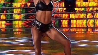 bianca iovenitti bailarina con cuerpo fitness en tanga y top de cuero bailando 2019 damageinc videos