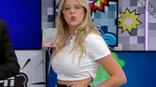 Nati Jota huge natural tits in a very tight top