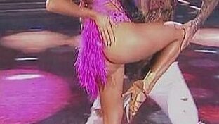 pierna torneadas y upskirt de noelia marzol en vestido rosa bailando 2019 damageinc videos
