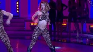Florencia Vigna catsuit leopardo sexy showmatch damageinc mujeres