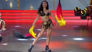 Anabel Sánchez baile árabe hot en Bailando 2023 damageinc famosas