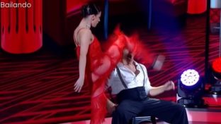 Camila Lonigro transparenta tanga roja Bailando 2023 damageinc famosas