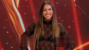 Pampita transparenta corpiño negro Bailando 2023 damageinc argentinas