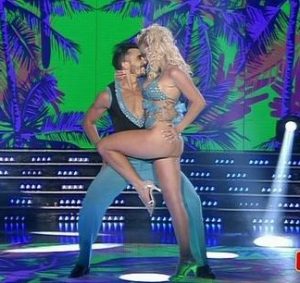 Ailen Bechara in Bailando 2015 (hot upskirts and cleavage)