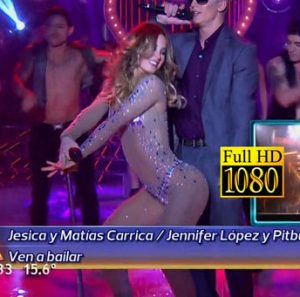 Jesica Cirio in Tu Cara Me Suena (a butt like Jennifer Lopez)