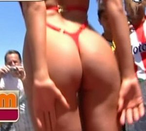 Gabriela Mandato hot booty in g-string damageinc videos