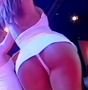 Gabriela Mandato insane upskirts and hot cleavage on live TV