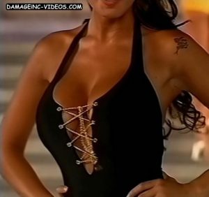 Silvina Luna massive cleavage showgirl damageinc videos
